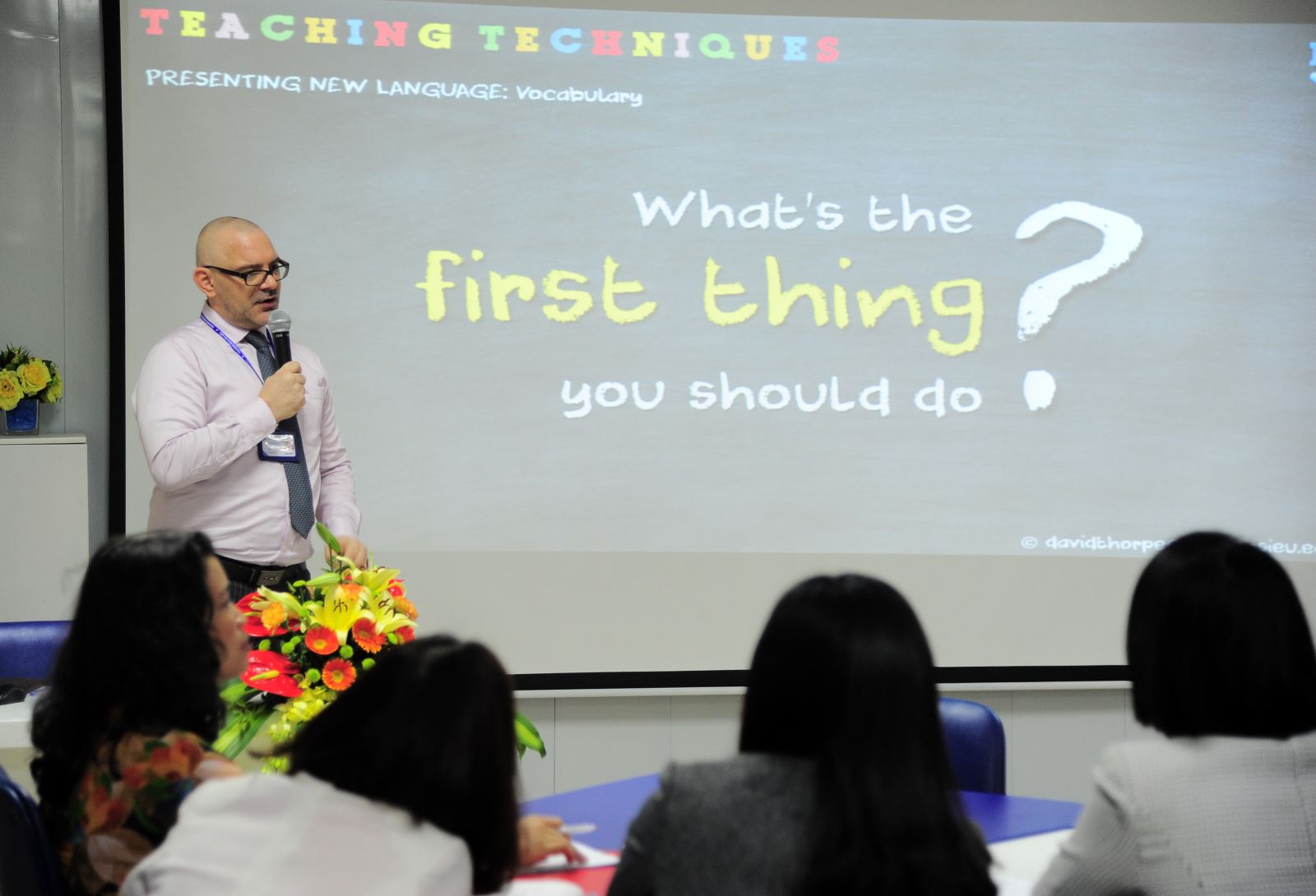 Hội thảo "Tạo hứng thú cho học sinh học tiếng Anh"