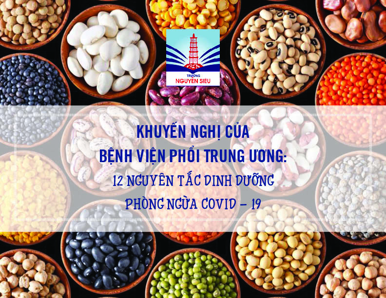 Khuyến nghị của bệnh viện phổi TW: 12 nguyên tắc dinh dưỡng phòng ngừa Covid-19