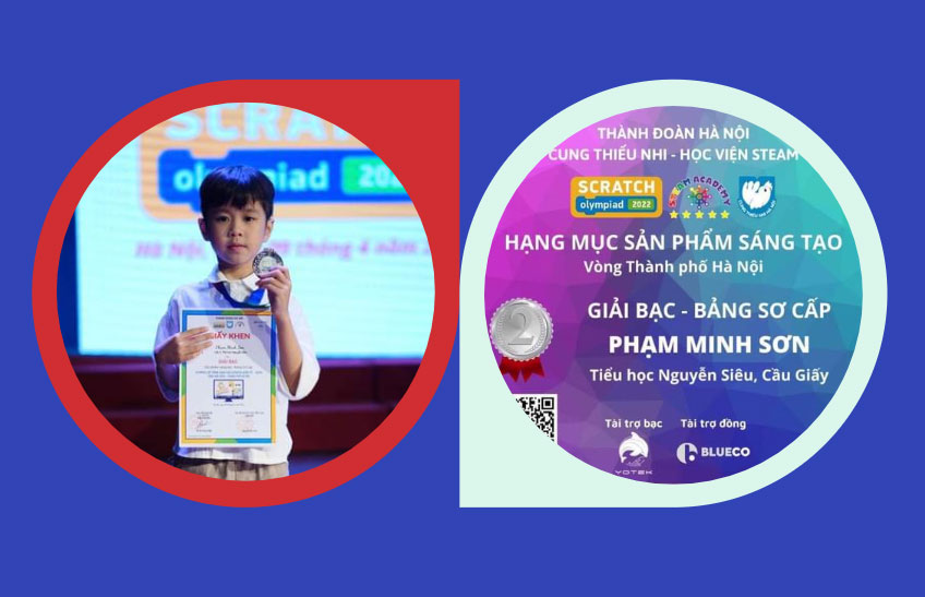 NSer đạt giải Bạc sản phẩm sáng tạo Scratch