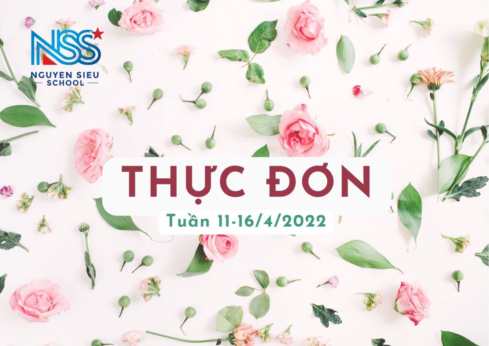 Thực đơn Tuần từ 11-16/4/2022