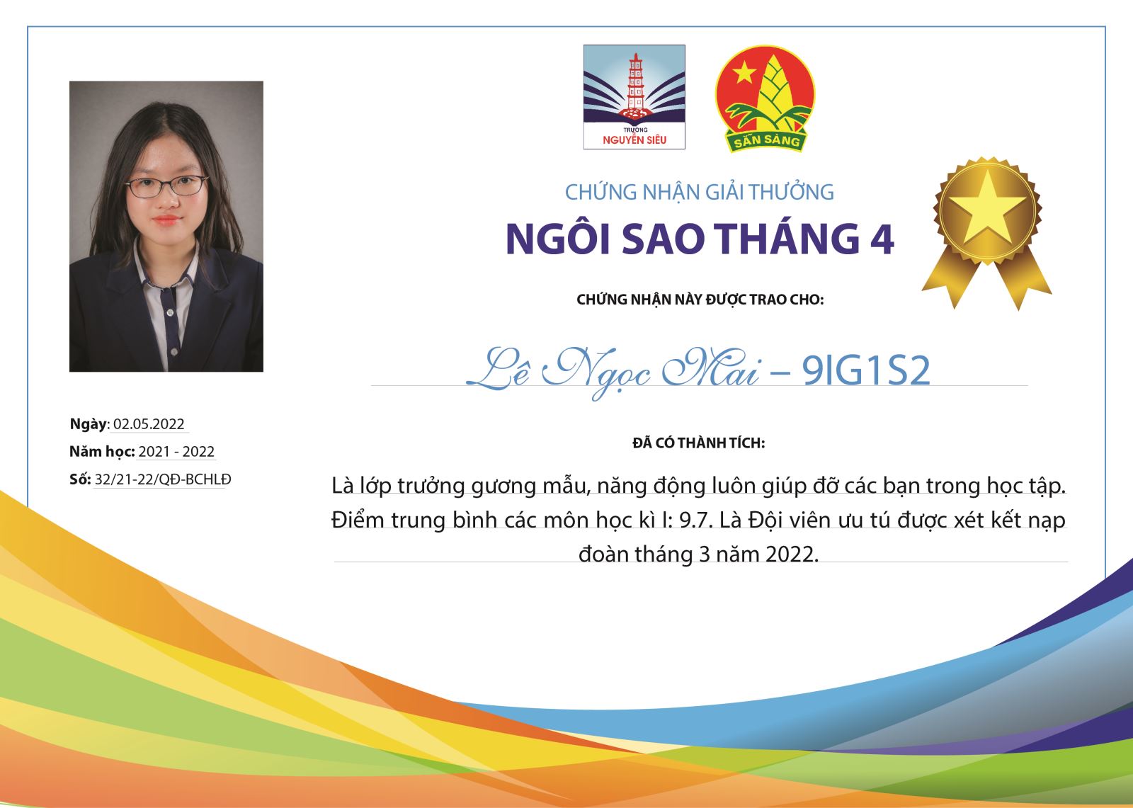 Ngôi sao tháng 4