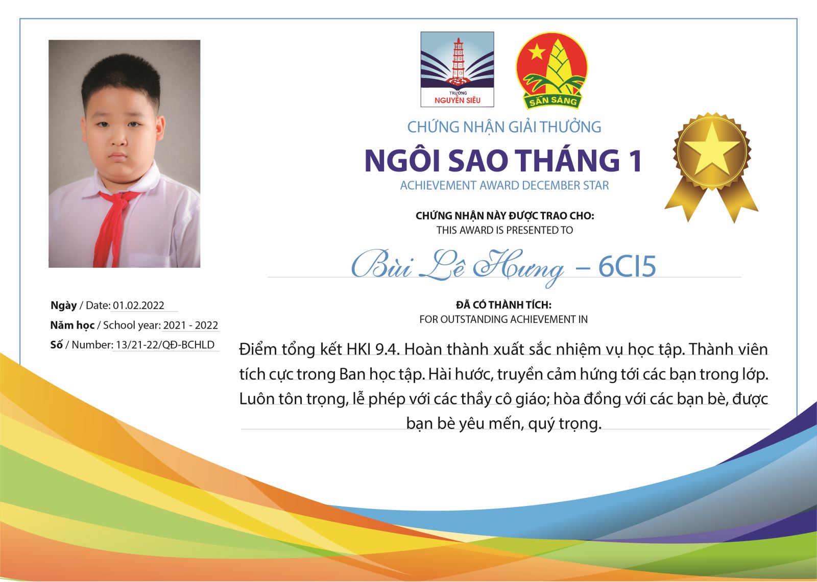 Ấn tượng Ngôi sao tháng 01/2022