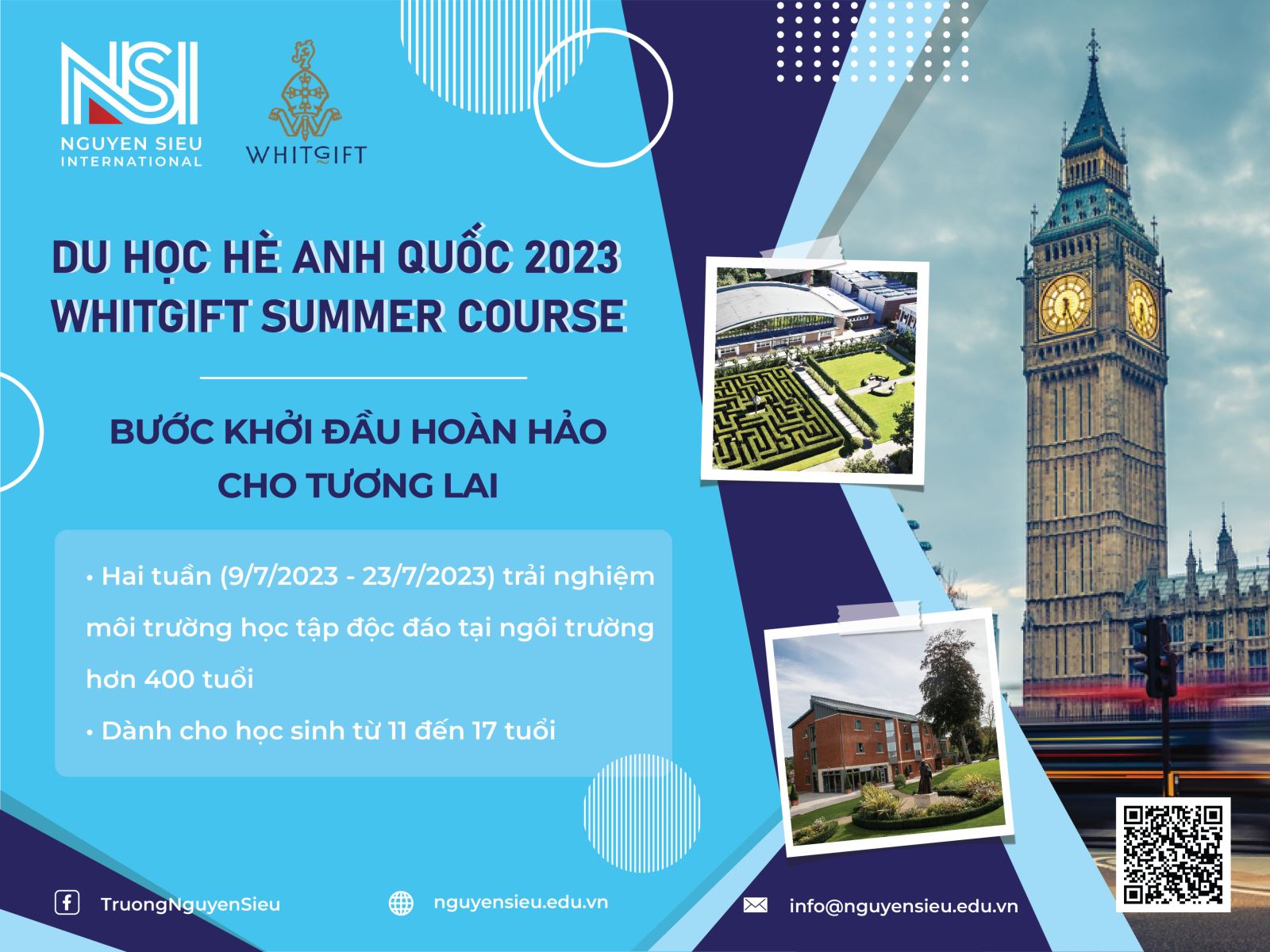 Trại hè ngôn ngữ quốc tế - Whitgift Summer Camp