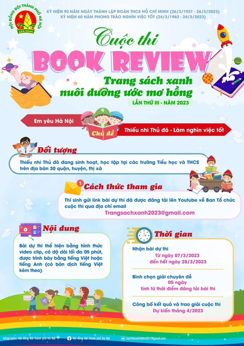 Cuộc thi “Review book - Trang sách xanh nuôi dưỡng ước mơ hồng”