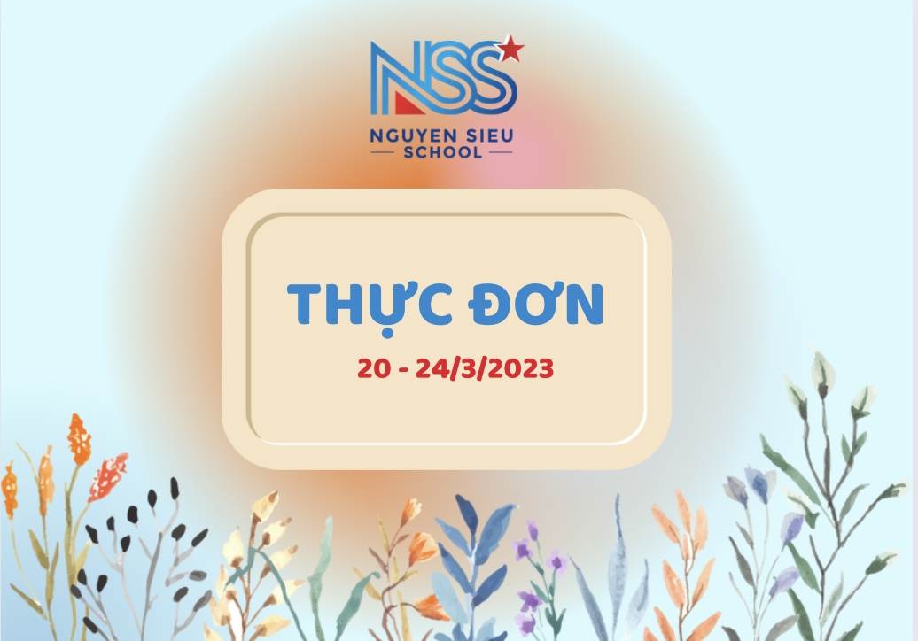 Thực đơn Tuần 20-24/3/2023