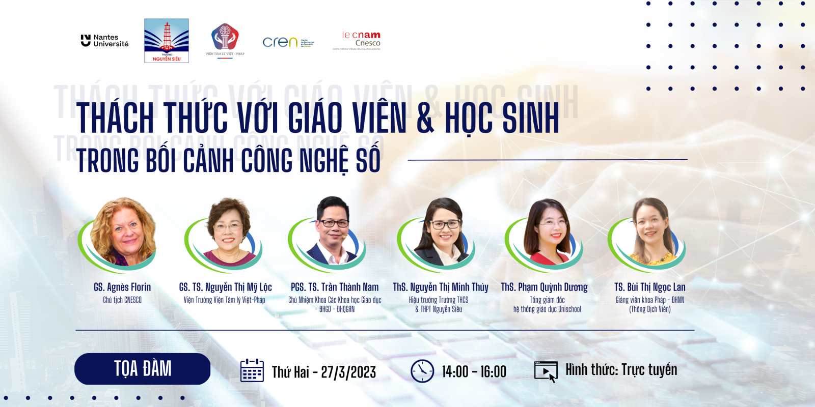 Tọa đàm “Thách thức với giáo viên và học sinh trong bối cảnh công nghệ số”