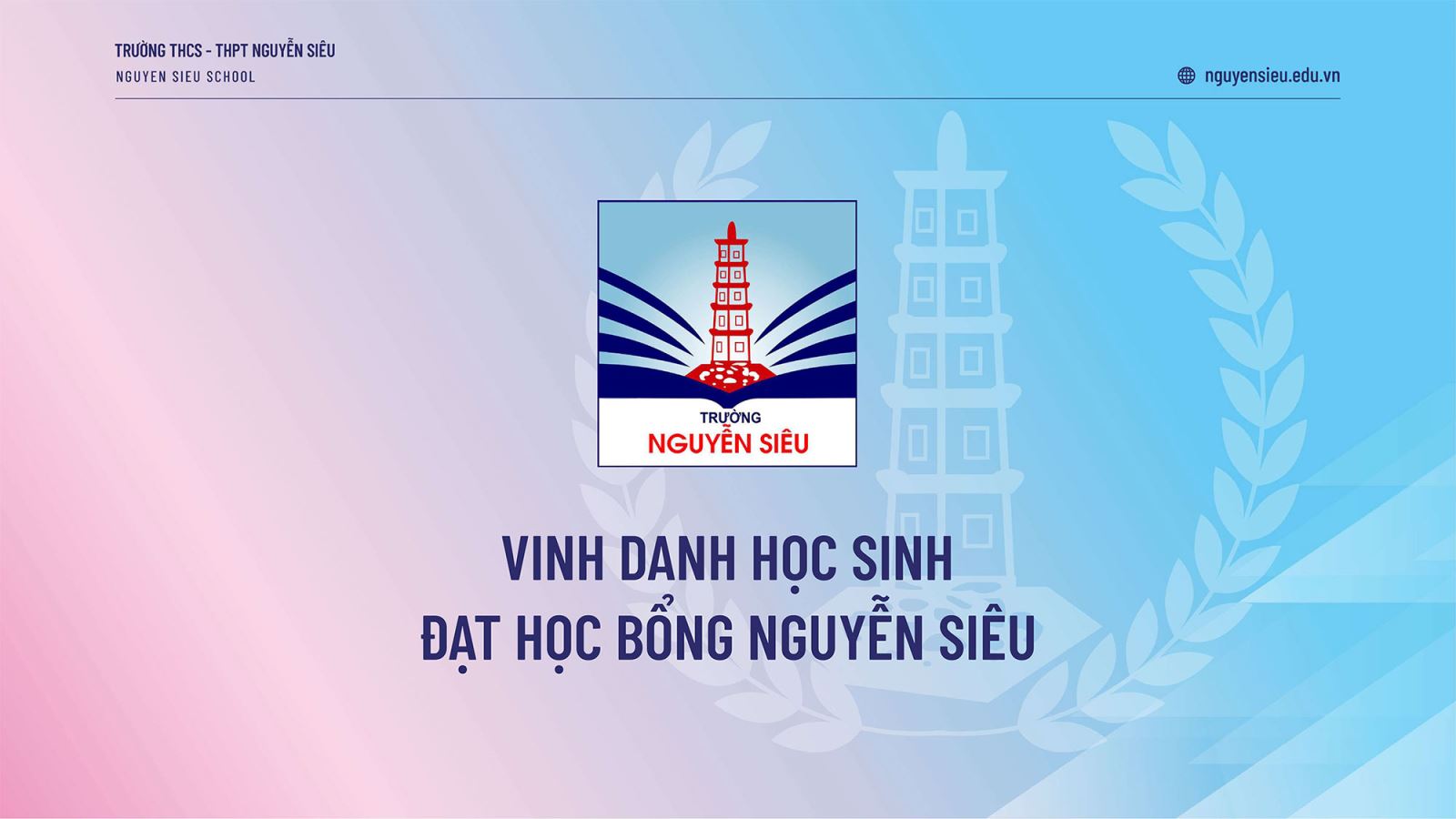 CHÚC MỪNG CÁC CHỦ NHÂN MỚI NHẤT CỦA "HỌC BỔNG NGUYỄN SIÊU"