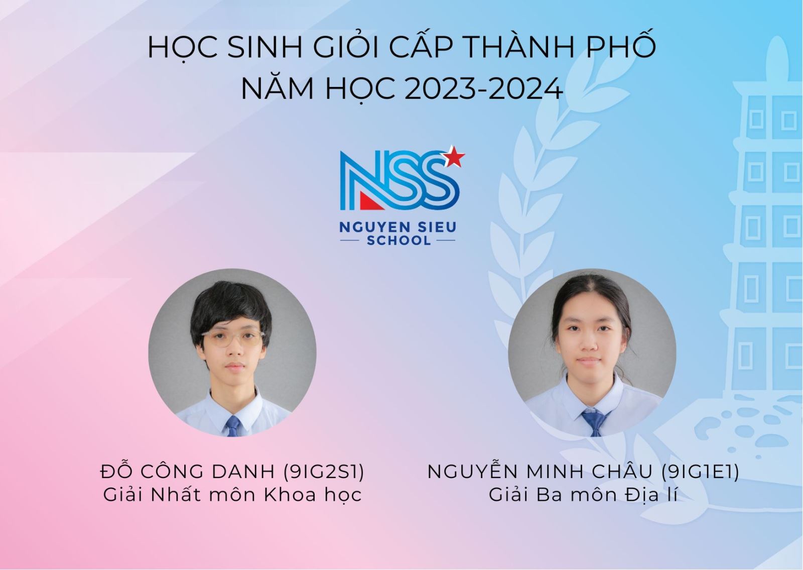 NS-ers ĐỘT PHÁ CHẤT LƯỢNG VÀ SỐ LƯỢNG HỌC SINH GIỎI CÁC CẤP NĂM HỌC 2023-2024