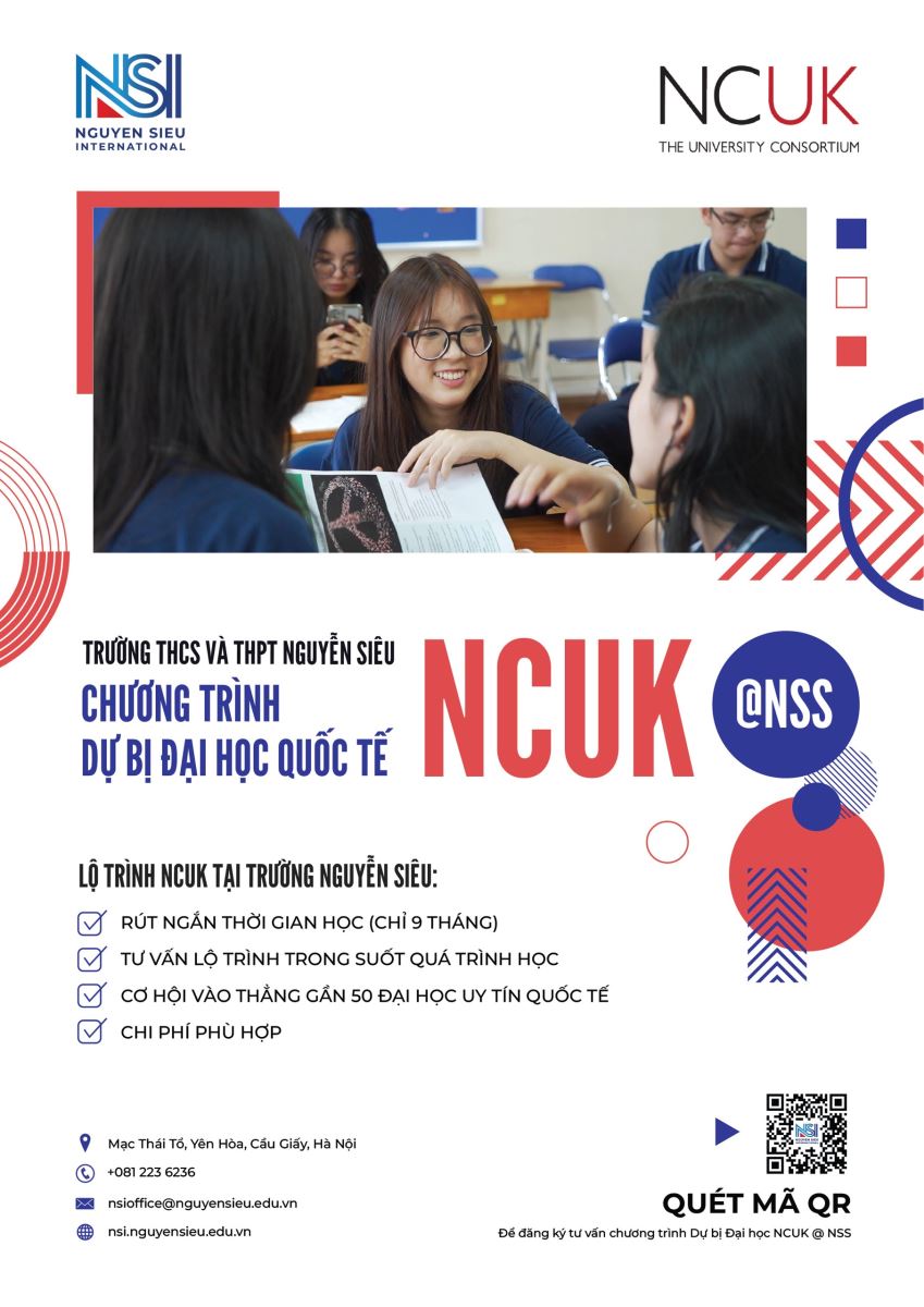 DỰ BỊ ĐẠI HỌC NCUK @ NSS: ĐƯỜNG NGẮN NHẤT TỚI 50 ĐẠI HỌC THẾ GIỚI