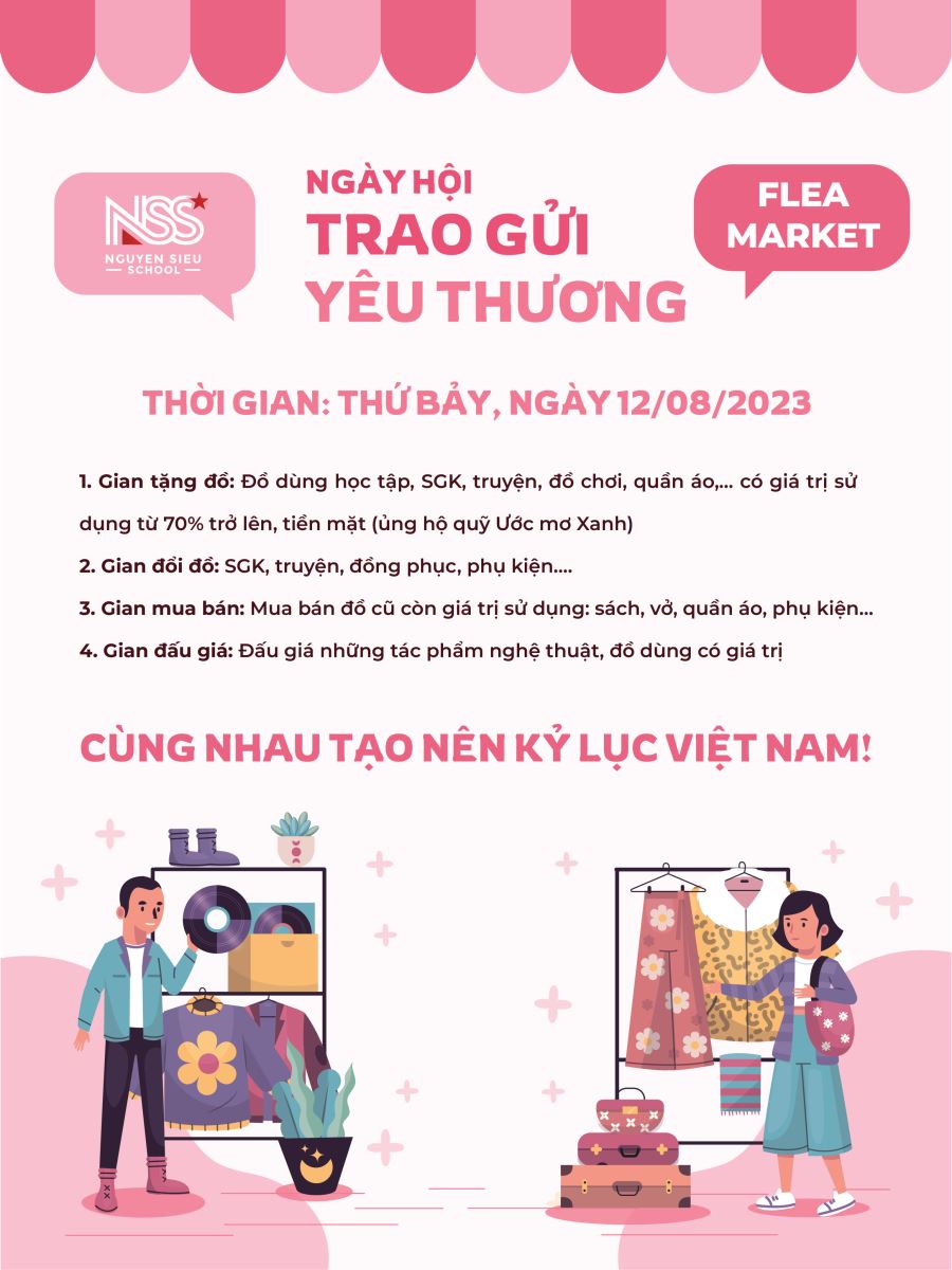 NSS FLEA MARKET – NGÀY HỘI TRAO GỬI YÊU THƯƠNG