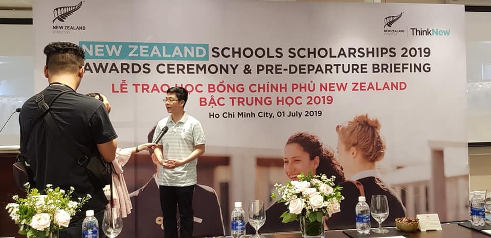 Thêm một học sinh lớp 10 nhận học bổng Chính phủ New Zealand