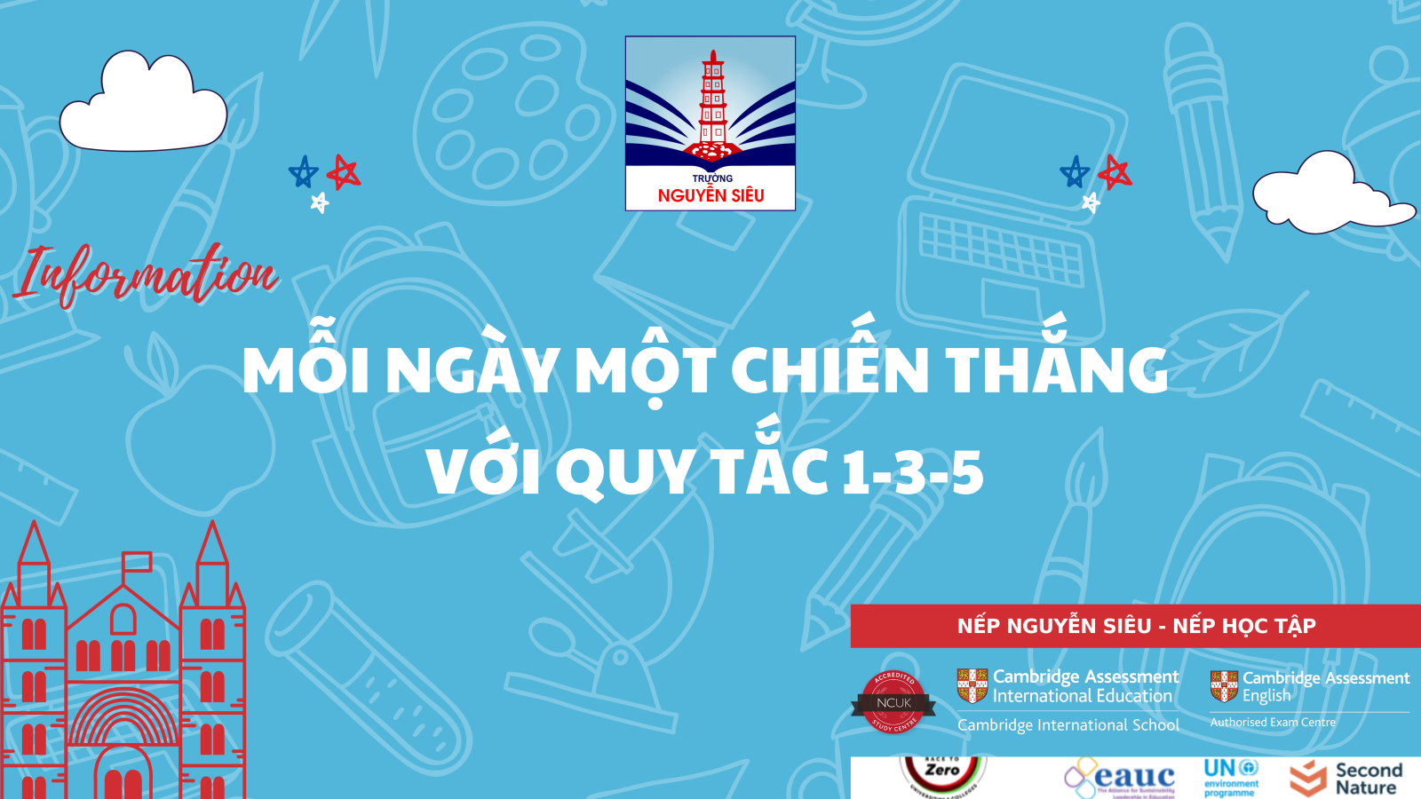 Nếp Học tập: Mỗi ngày một chiến thắng với quy tắc 1-3-5