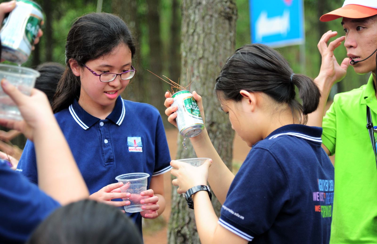 Một ngày trải nghiệm kỹ năng sinh tồn của học sinh khối 9